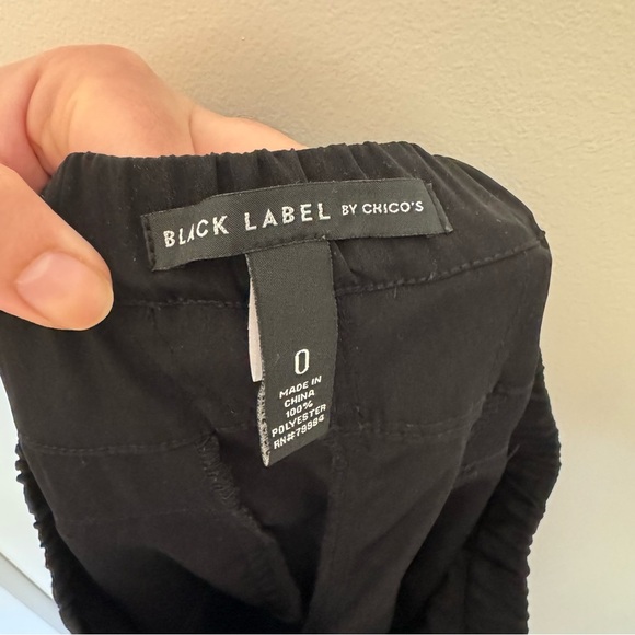 Chico’s Black Label Black Cinched Dress Pants - Picture 4 of 5